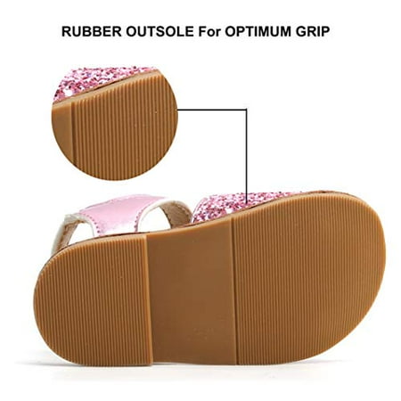 Felix /& Flora Girls Shoes Soft Rubber Princess Flat Shoes Summer Baby Girl Sandals Toddler//Little Kid